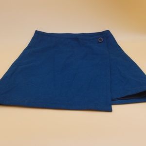 Ann Taylor Loft NWT teal green wrap mini skirt